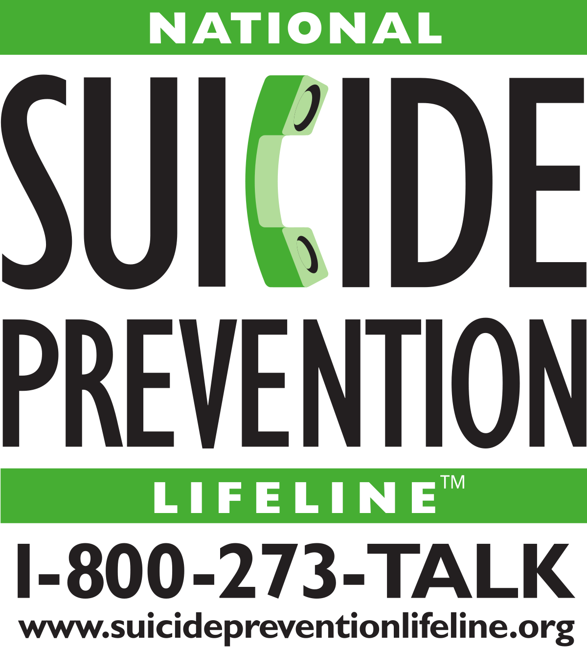 National Suicide Prevention Lifeline 1-800-273-TALK